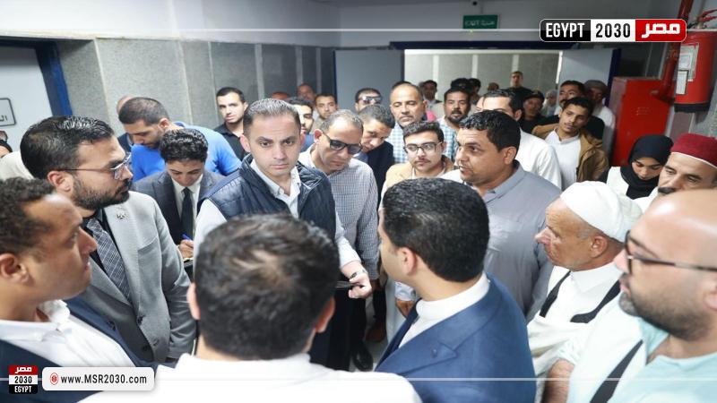 نائب وزير الصحة يتفقد مستشفى الضبعة المركزي
