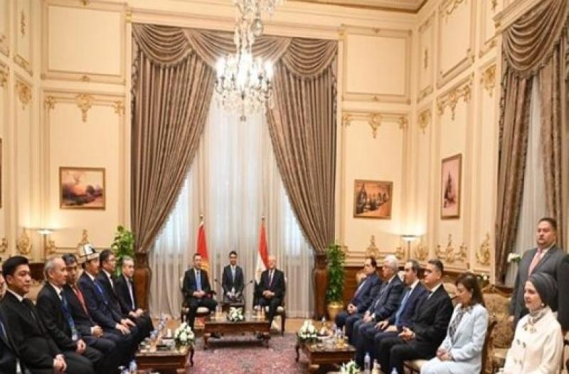 رئيس مجلس النواب يستقبل رئيس جمهورية قيرغيزستان