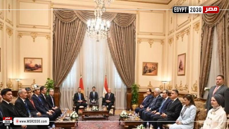 رئيس مجلس النواب يستقبل رئيس جمهورية قيرغيزستان