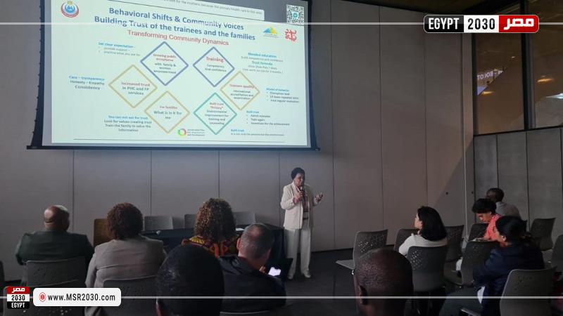 الدكتورة عبلة الألفي نائب وزير الصحة والسكان خلال المشاركة