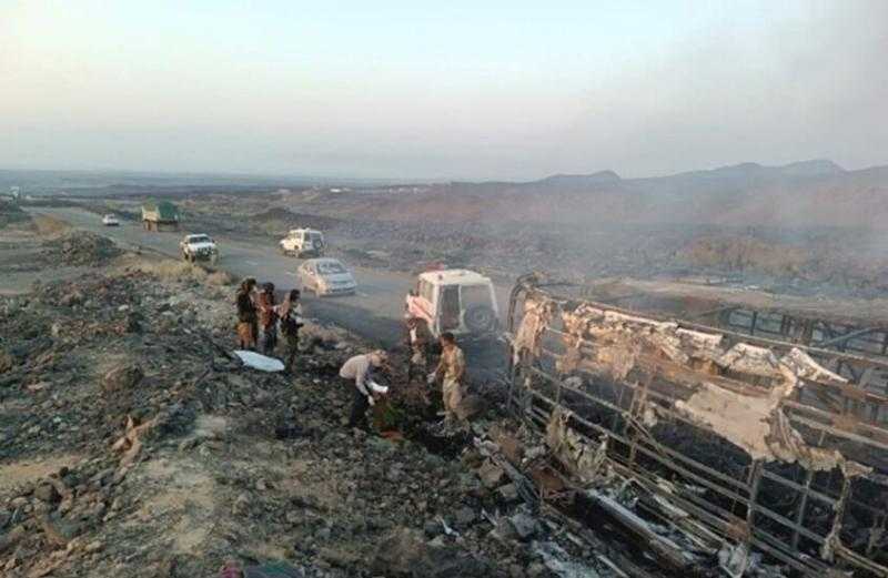 وفاة 17 شخصا في حادث مروري بجنوب اليمن