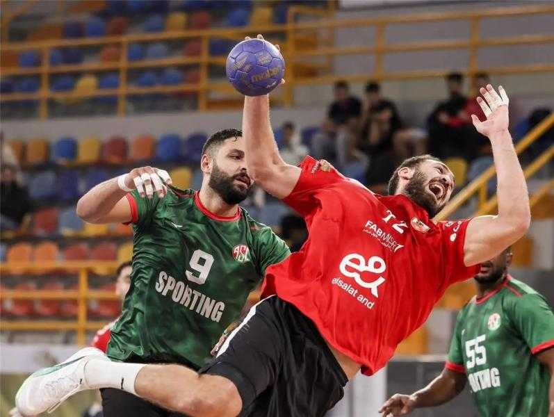 الأهلي يفوز سبورتنج ويتأهل لمواجهة سموحة في نهائي كأس السوبر لكرة اليد