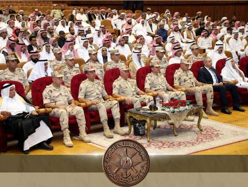 قيادة الجيش الثالث الميدانى تستقبل عددًا من شيوخ وعواقل القبائل بمحافظتي السويس وجنوب سيناء