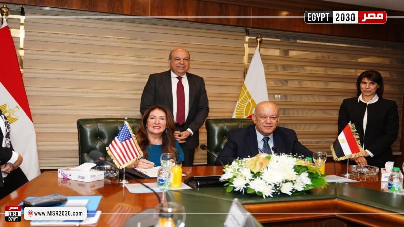 فعاليات توقيع مذكرة تفاهم بين مصر والولايات المتحدة الأمريكية
