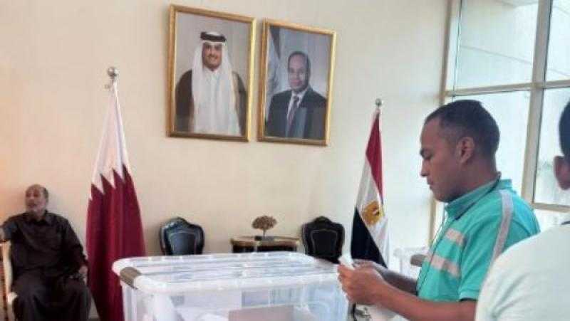 إقبال كبير من المصريين للتصويت بانتخابات مجلس النواب في قطر