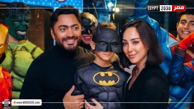 عيد ميلاد نجل تامر حسني 