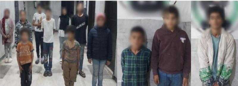 ضبط 20 متهما استغلوا 12 طفلا فى التسول بالقاهرة والجيزة