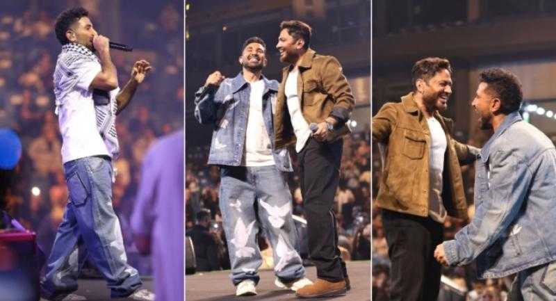 ميرفت أمين تحضر عزاء والد محمد رمضان