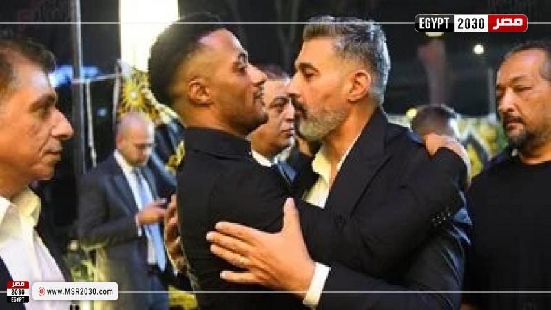 ياسر جلال من عزاء والد محمد رمضان 