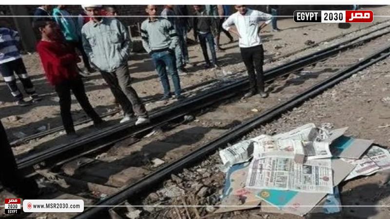 مصرع طالبة صدمها قطار 