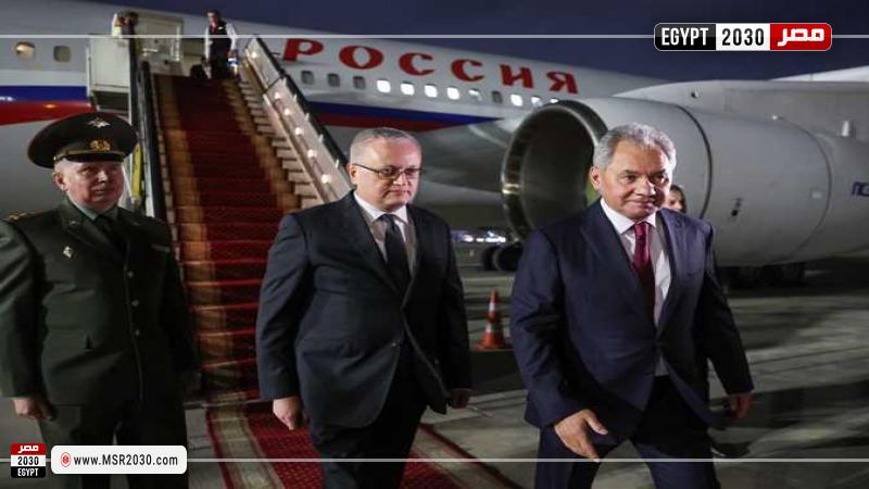 سكرتير مجلس الأمن القومي الروسي أثناء وصوله للقاهرة