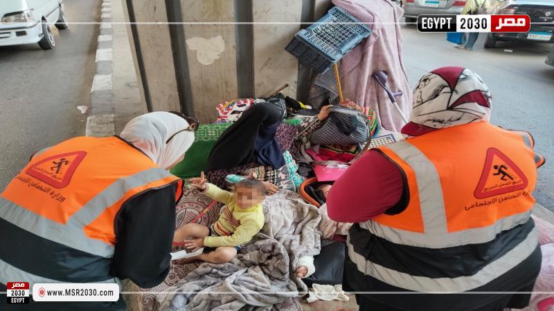 التدخل السريع ينقذ أسرة بلا مأوى في القاهرة