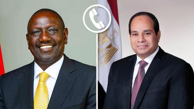 الرئيس عبد الفتاح السيسي و الرئيس ويليام روتو رئيس جمهورية كينيا