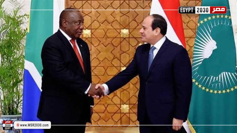 الرئيس عبد الفتاح السيسي و الرئيس ويليام روتو رئيس جمهورية كينيا