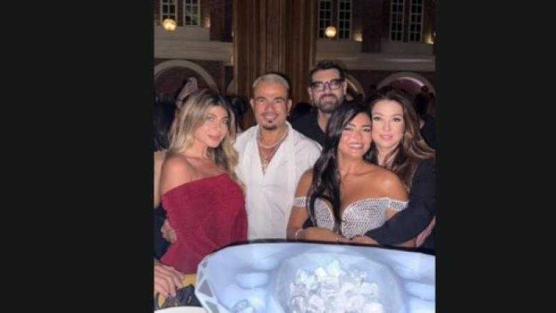 شائعات تربط  قصة حب بين أسماء جلال وعمرو دياب