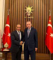 وزير الخارجية يسلم أردوغان رسالة خطية من الرئيس السيسي
