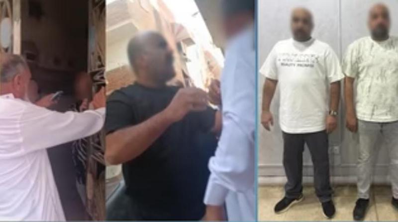المتهمين بالتعدي على مسن بالسويس 