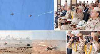 وزير الدفاع يشهد تنفيذ المرحلة الرئيسية للمشروع التكتيكي بجنود بالذخيرة الحية