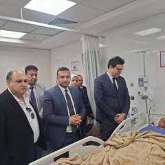 وزير الثقافة يزور طلاب أسوان المصابين في حادث... وزير الثقافة يزور طلاب أسوان المصابين في حادث طريق إسنا