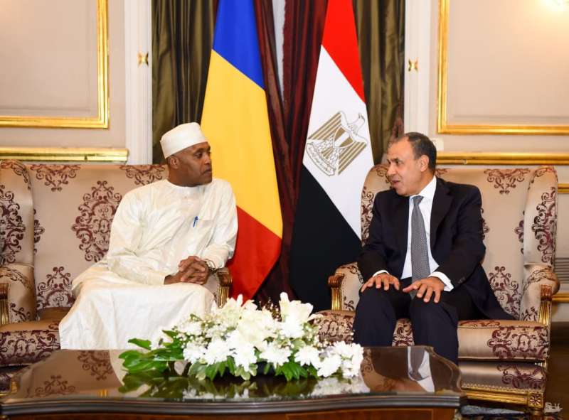 د. بدر عبد العاطي، وزير الخارجية و عبد الله صابر فضل وزير خارجية جمهورية تشاد