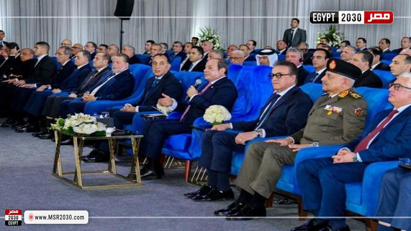 الرئيس السيسي يشهد افتتاح عدد من المحطات البحرية بقناة السويس بميناء شرق بورسعيد