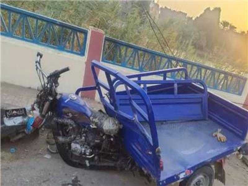 مصرع طفلين في حادث انقلاب تروسيكل بطامية في الفيوم