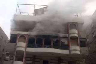 السيطرة على حريق داخل فيلا بطريق المنصورية السيطرة على حريق داخل فيلا بطريق المنصورية