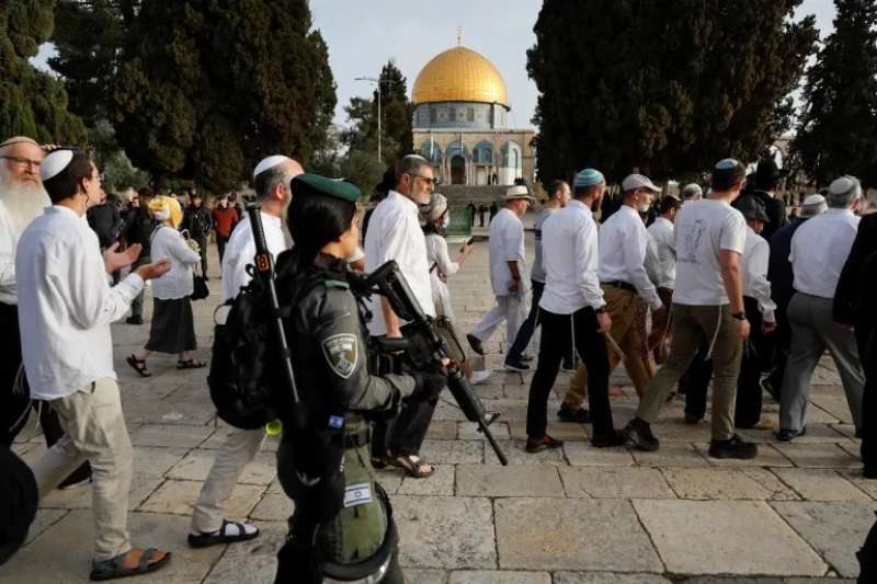 المستوطنون في حماية شرطة الاحتلال