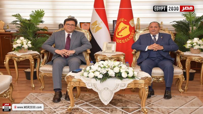 محافظ بورسعيد يستقبل وزير الثقافة