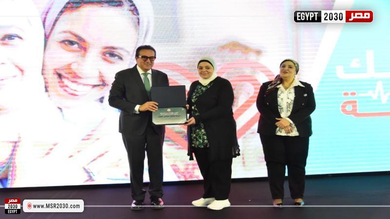 الدكتور خالد عبدالغفار نائب رئيس مجلس الوزراء ووزير الصحة والسكان خلال الفعاليات