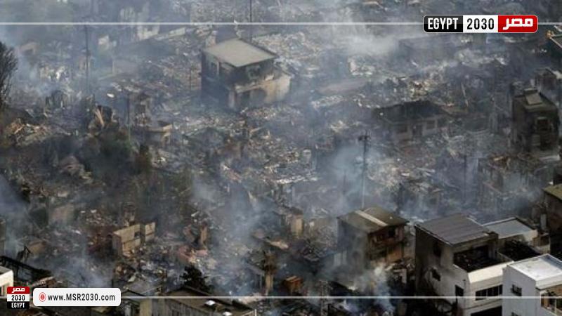 حريق باليابان