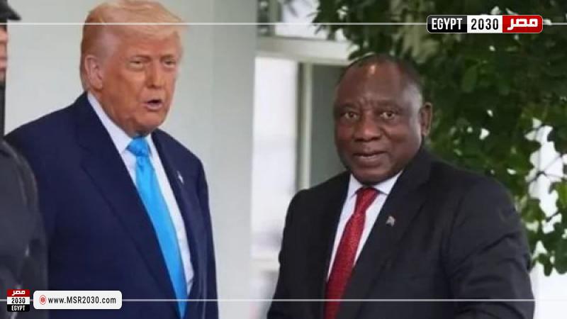 رئيس جنوب أفريقيا وترامب
