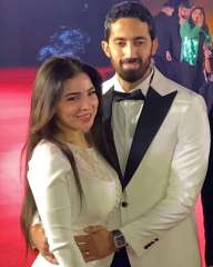 بإطلالة بيضاء..مى عز الدين وزوجها أحمد تيمور فى... بإطلالة بيضاء..مى عز الدين وزوجها أحمد تيمور فى أول ظهور رسمى