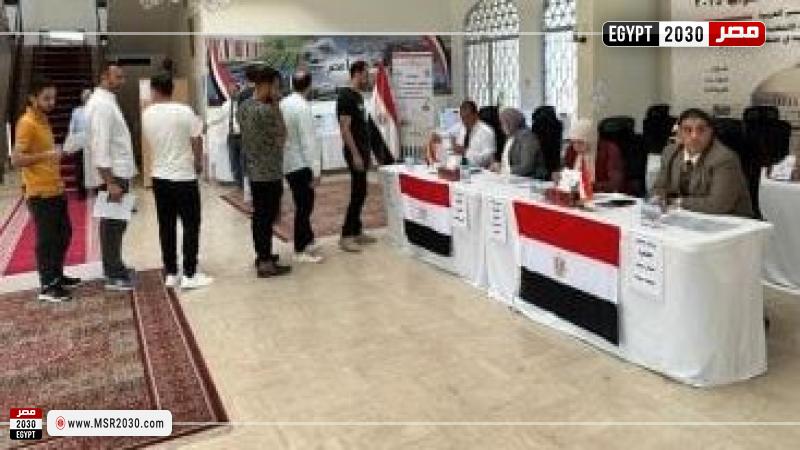 إقبال المصريين في الخارج على التصويت بانتخابات مجلس النواب
