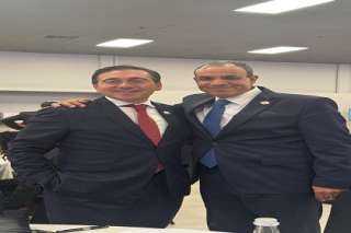 وزير الخارجية يلتقى مع نظيره الإسبانى على هامش أعمال قمة مجموعة العشرين