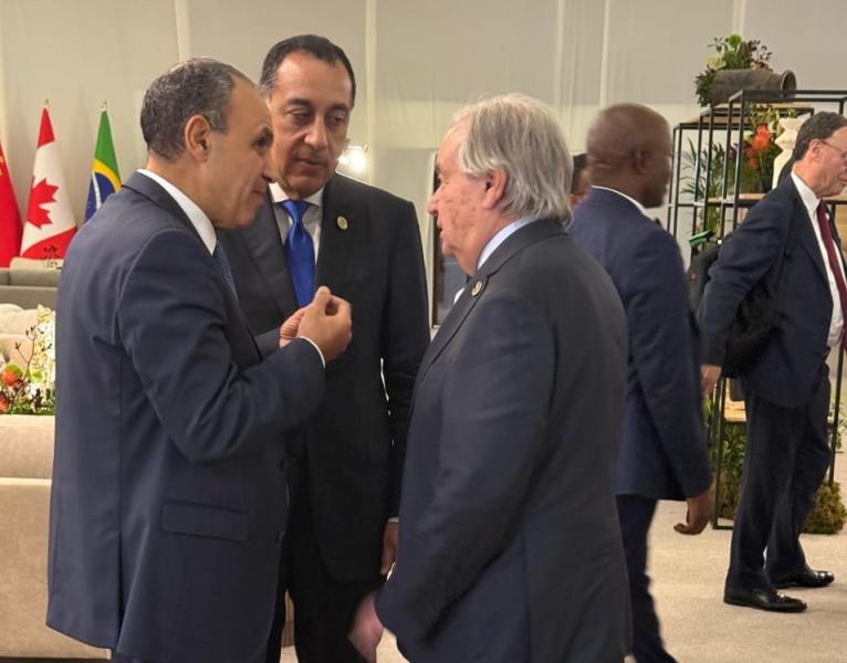 رئيس الوزراء يلتقي سكرتير عام الأمم المتحدة ومديرة صندوق النقد الدولي