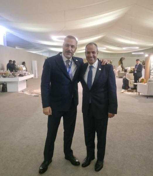 وزير الخارجية يلتقي بنظيره التركي في جنوب إفريقيا