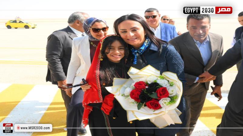 زيارة الدكتورة مايا مرسي وزيرة التضامن الاجتماعي إلى محافظة الوادي الجديد