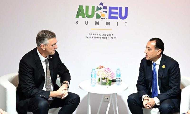 رئيس الوزراء يلتقى رئيس وزراء جمهورية كرواتيا