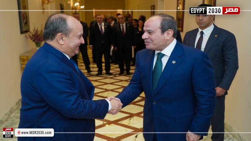  الرئيس عبد الفتاح السيسي يستقبل الوزير الأول للجمهورية الجزائرية