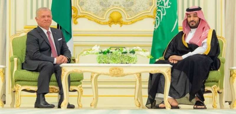 ولي العهد السعودي وملك الأردن 