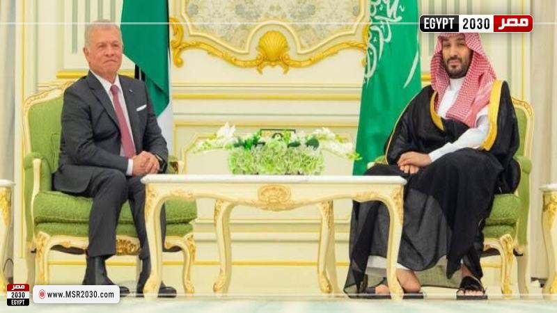 ولي العهد السعودي وملك الأردن 