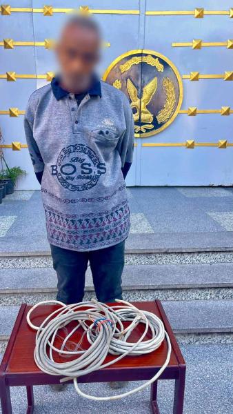 ضبط لص سرق أسلاك كهربائية ببورسعيد