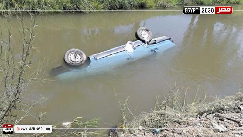 سقوط سيارة بترعة المريوطية يودي بحياة 3 شباب 