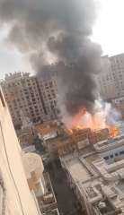 حريق هائل يندلع في ديكور تصوير مسلسل ستديو مصر بالمريوطية