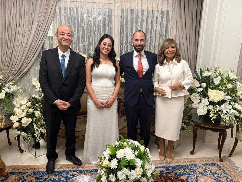 حفل قراءة الفاتحة لخطوبة نجل الإعلامي عمرو أديب