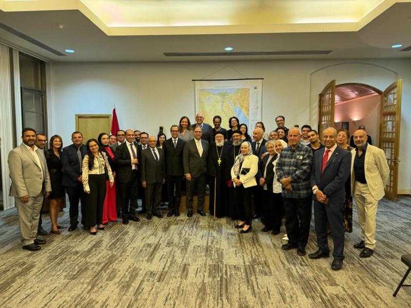 نائب وزير الخارجية يلتقى بالجالية المصرية فى كانبرا