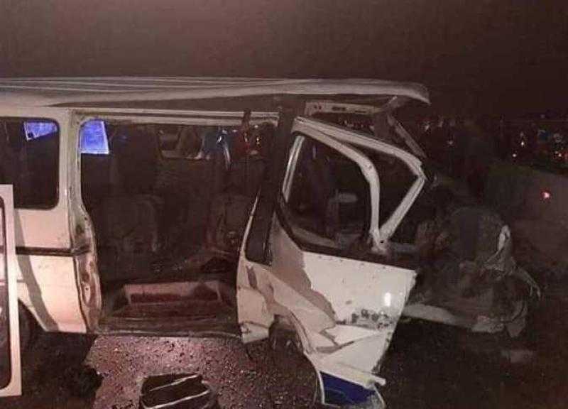 إصابة 12 شخصا في حادث تصادم بالقليوبية