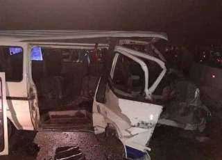 إصابة 12 شخصا في حادث تصادم بالقليوبية