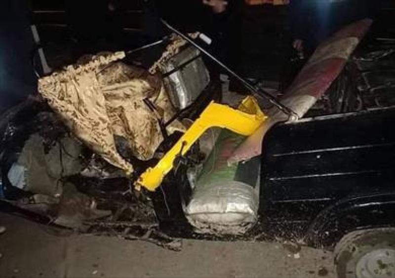  حادث اصطدام توك توك بالرصيف